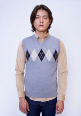 Gray Sleeveless Sweater
